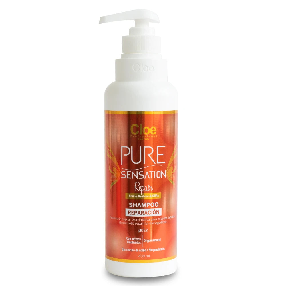PACK SHAMPOO, ACONDICIONADOR Y MASCARA PURE SENTATION REPAIR CLOE